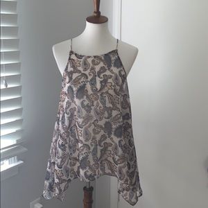 M paisley flowy spaghetti strap top
